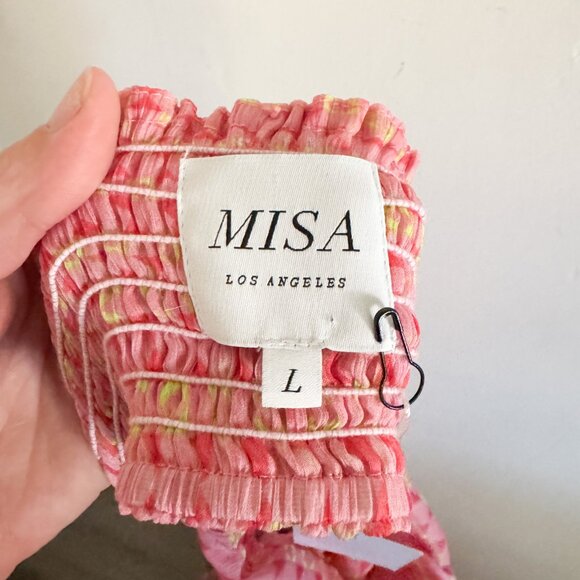 NWT Misa Los Angeles Dalia Cutout Halter Maxi Dress - Picture 7 of 8